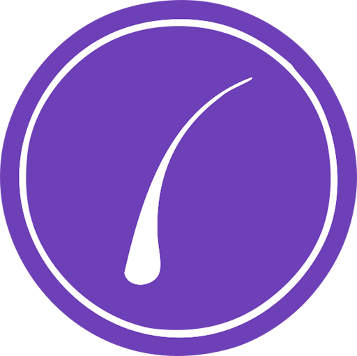 App icon: purple circle with a white curved stroke inside.